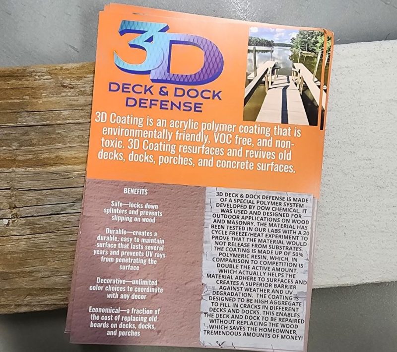 3D Deck and Dock Defense for Lake Norman