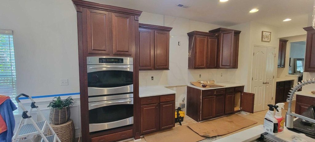 Cabinet Refinishing-Revitalize Your Kitchen or Bath-Before Refinish