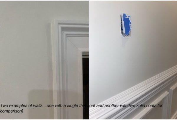 Examples of where 2 coats of paint makes the difference