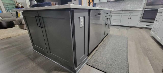 Even a nice Peppercorn color option for your kitchen or bathroom cabinets provide upscale finish