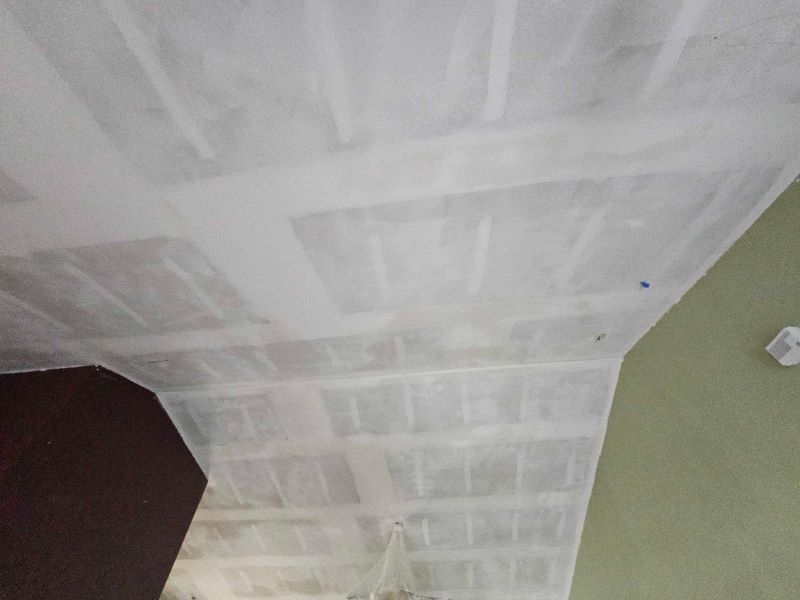 Final Step after popcorn ceiling has been removed and ready to paint