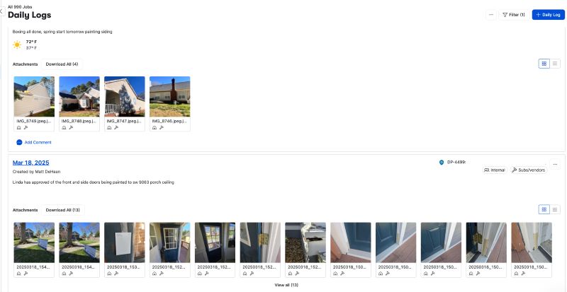 Capturing Project Photos for Transparency