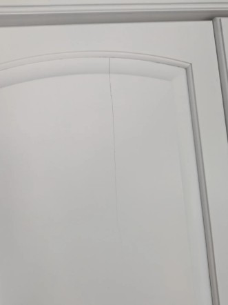 Over time, you might see faint lines or tiny cracks where boards meet Over time, you might see faint lines or tiny cracks where boards meet